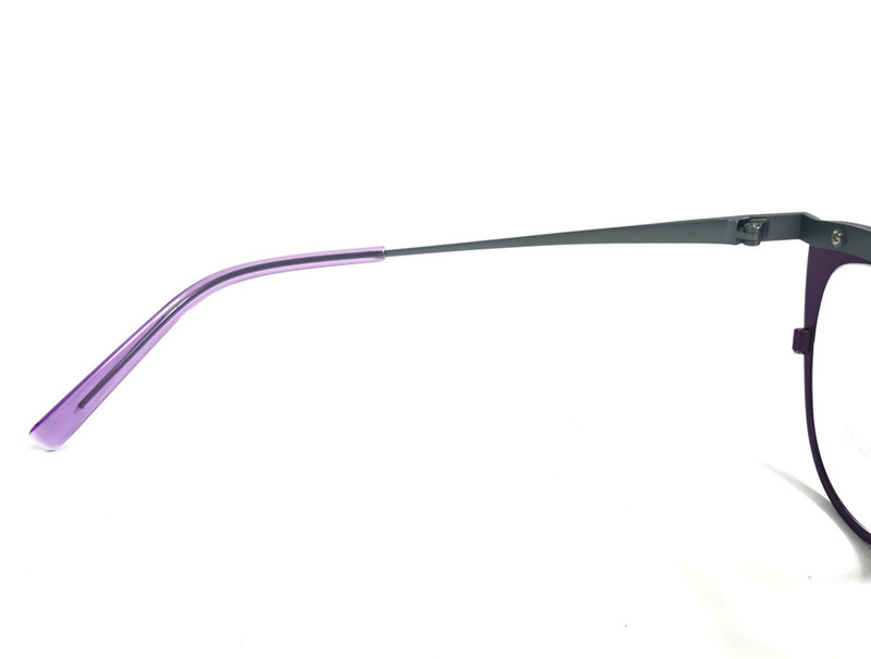 Tom Davies Eyeglasses Frames TD782 Col. 2354 Matte Purple Silver 49-19-140 gallery