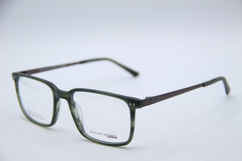 NEW WILLIAM MORRIS LN50307 GREEN TORTOISE FADE AUTHENTIC EYEGLASSES 54-17