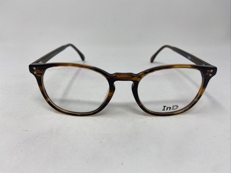 InD EYEWEAR 372 C3 51/20/145 GLOSSY TORTOISE EYEGLASSES FRAME HD66