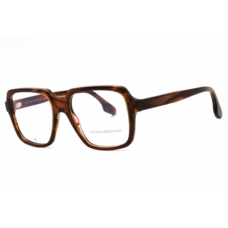 Victoria Beckham Women’s Eyeglasses Brown Horn Acetate Square Frame VB2668 227