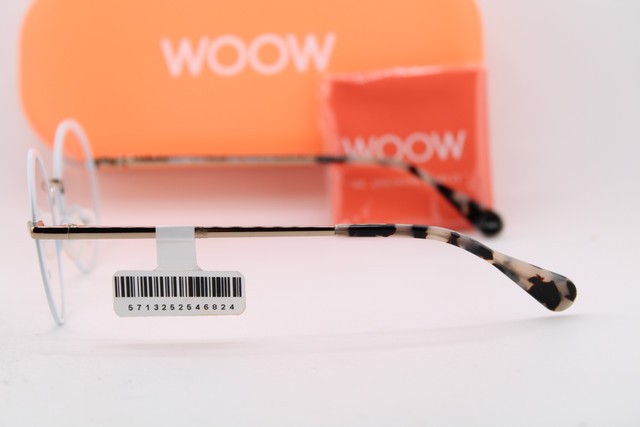 NEW WOOW STAR LIGHT 1 COL 9151 WHITE GOLD HAVANA AUTHENTIC EYEGLASSES 48-19 gallery