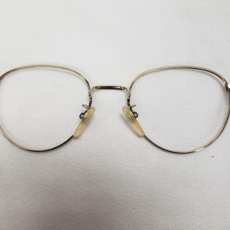 1980s Round Harry Potter Type Frames Sz 50 Gold Tortoise gallery