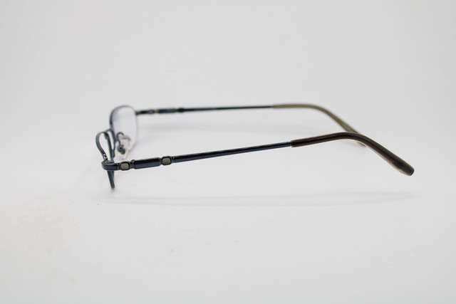 NEW JONES NEW YORK J132 TEAL BLUE GUNMETAL GLITTER AUTHENTIC EYEGLASSES 47-16 gallery