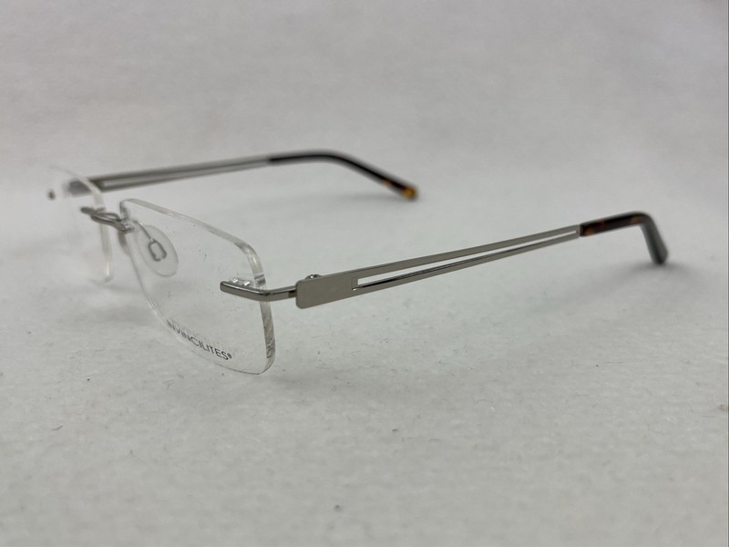 Zyloware Invincibles Zeta 106 Lt Gun. Rimless Eyeglasses 54-18-140 Frames - NEW gallery