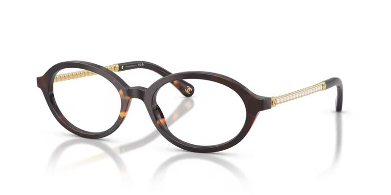 CHANEL 3499H 1818 - Havana Tweed Size 53 Frame Authorized Dealer gallery