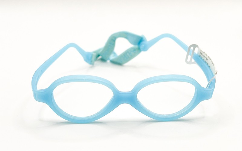NEW MIRAFLEX BABY ONE LIGHT BLUE AUTHENTIC EYEGLASSES 37-14 gallery