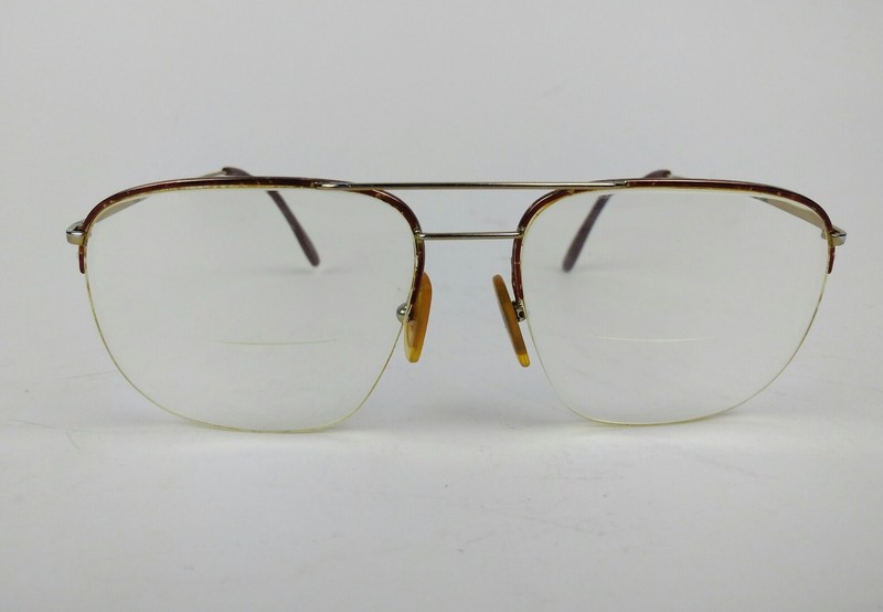 Logo Paris 150 00 904 Eyeglasses Frame France 57 18 145mm Men Half Rim Aviator