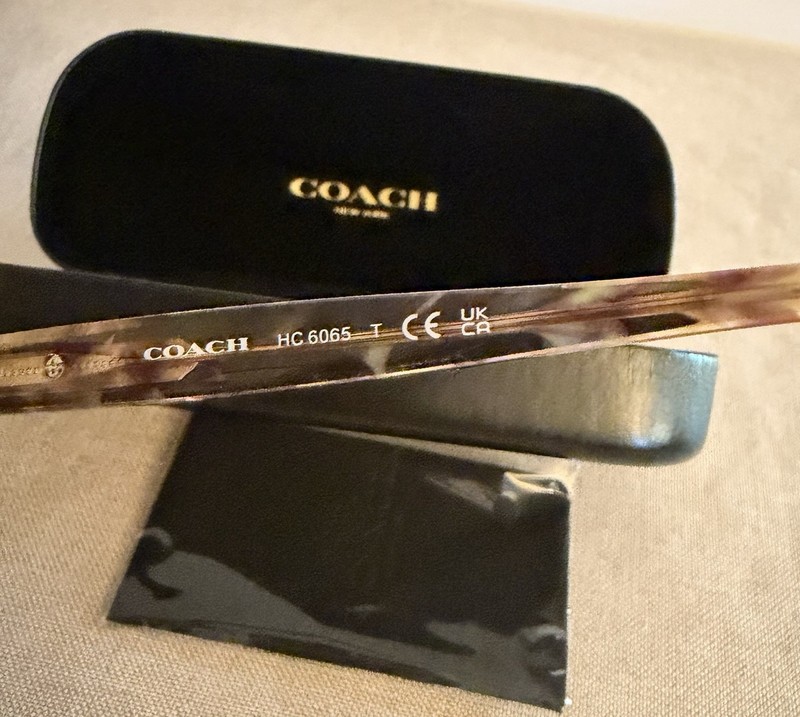 Coach Frame Hc6065 Color 5287 Confetti Light Brown 51-17 Petite New gallery