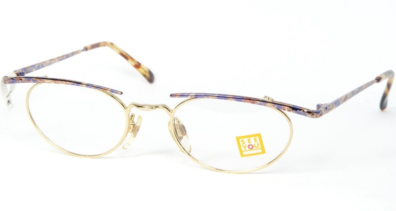 SEE YOU by METZLER 5422 273 GOLD MULTICOLOR EYEGLASSES FRAME 47-18-135mm (NOTES)