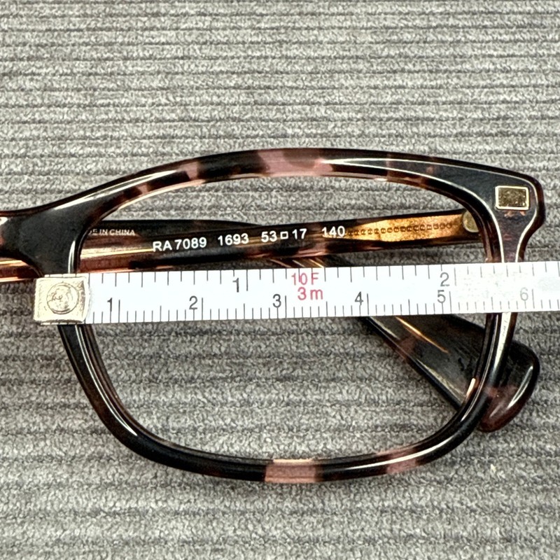 Ralph Lauren RA7089 1693 Pink Tortoise Rectangular Eyeglasses Frames 53-17-140 gallery