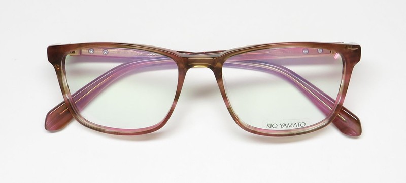 NEW KIO YAMATO KP-205U KYOTO EYEGLASSES PLASTIC WOMENS 04 JAPAN PINK FULL-RIM gallery