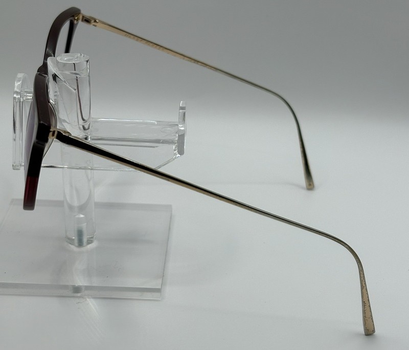 Warby Parker Durand Eyeglasses Burgundy Fade Cat Eye 51-16-140 Frame WP gallery