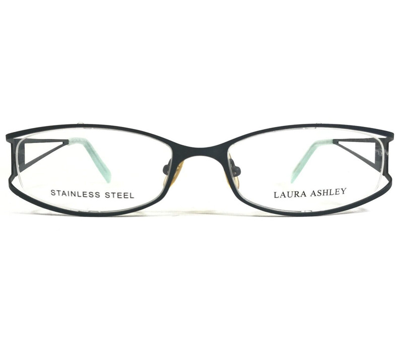 Laura Ashley Eyeglasses Frames Dove Addison Blue Floral Semi Rim 54-18-135 gallery