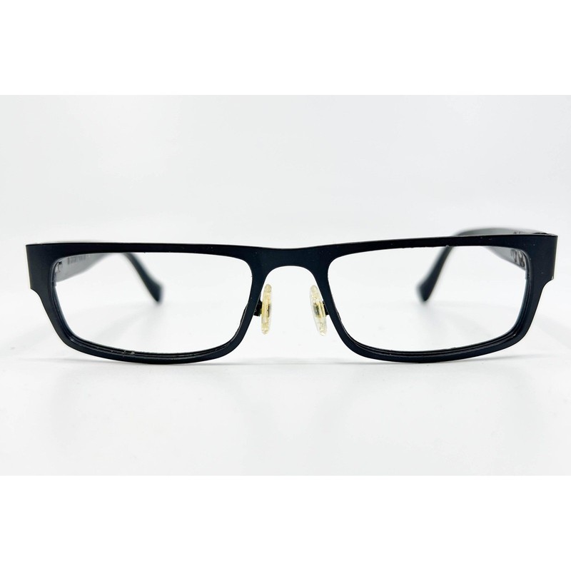 Lucky Brand Eyeglasses Mens Black Wood Grain Dragon Rectangular 53-17-140