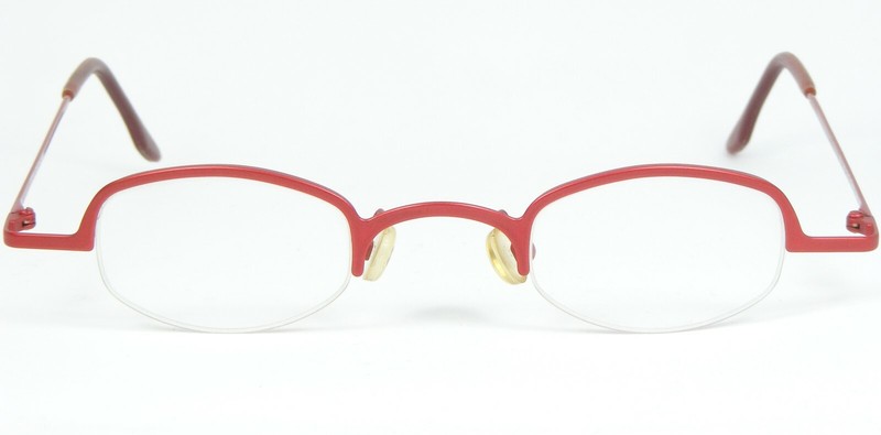 Vintage OPTIK BISCHOFF 348 Col 3 RED EYEGLASSES GLASSES METAL FRAME 39-26-133mm gallery