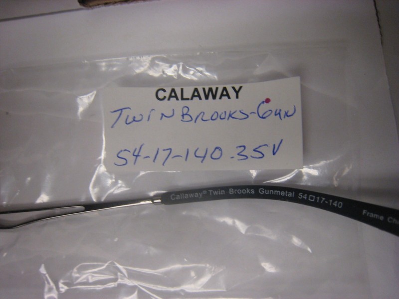 CALLAWAY TWIN BROOKS style GUNMETAL Eyeglasses 54-17-140-35v DEMO with case gallery