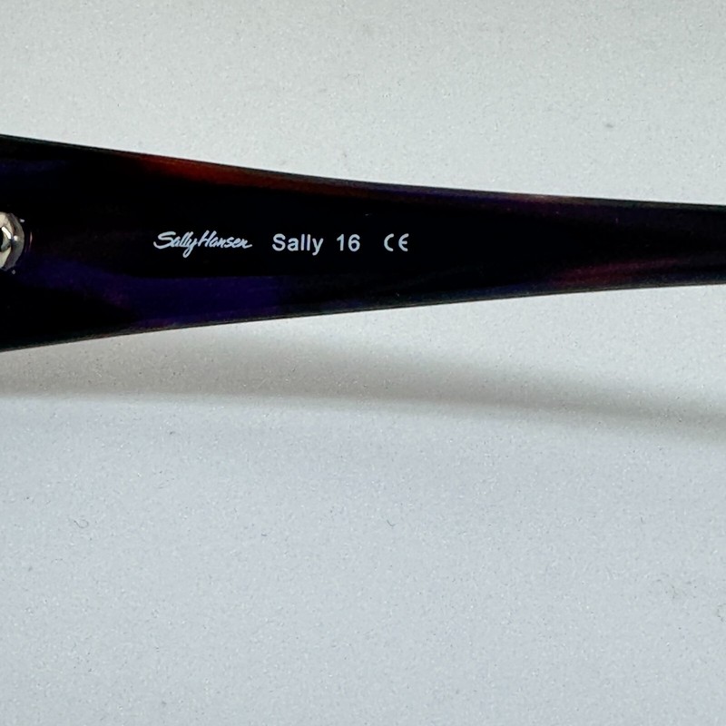 Sally Hansen Eyeglasses Frame Women Always Amethyst Rectangle 51-17-135 H14984 gallery