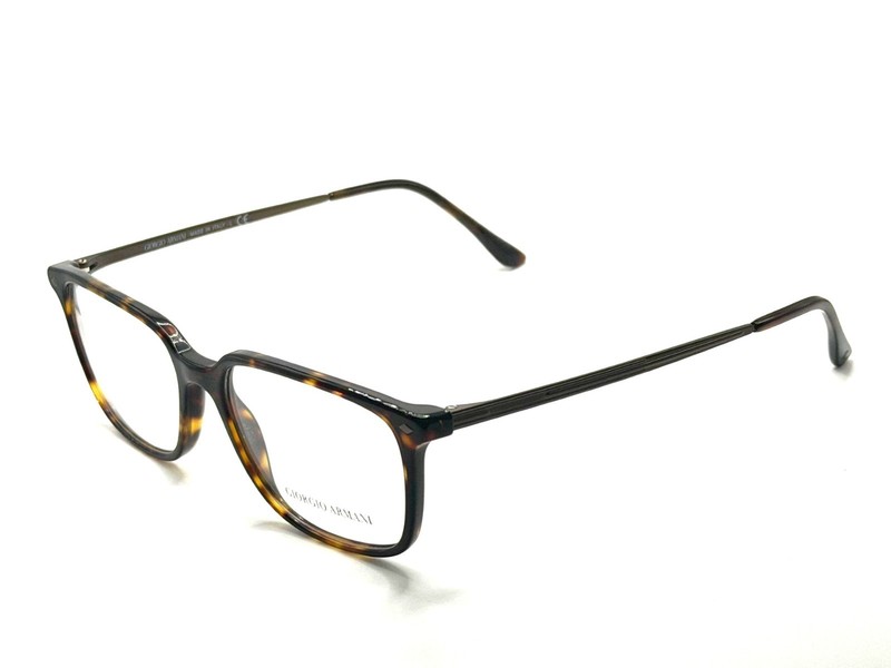 NEW GIORGIO ARMANI AR 7183 5026 HAVANA MEN RECTANGLE EYEGLASSES 55MM 17 150