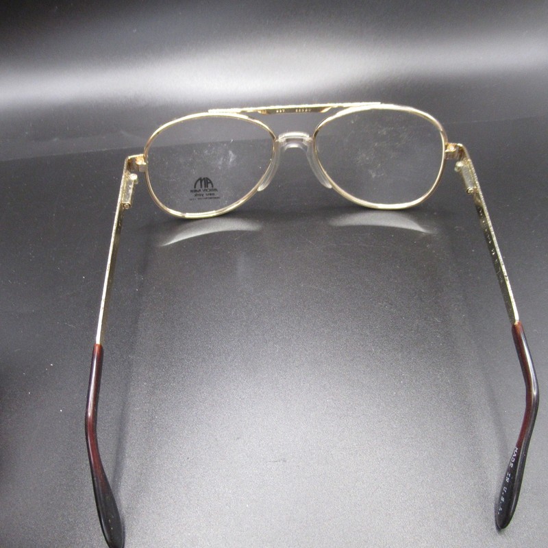 Anthony Martin Eyeglass Frames New York Gold Aviator Z87 Safety 60-15-127 USA gallery