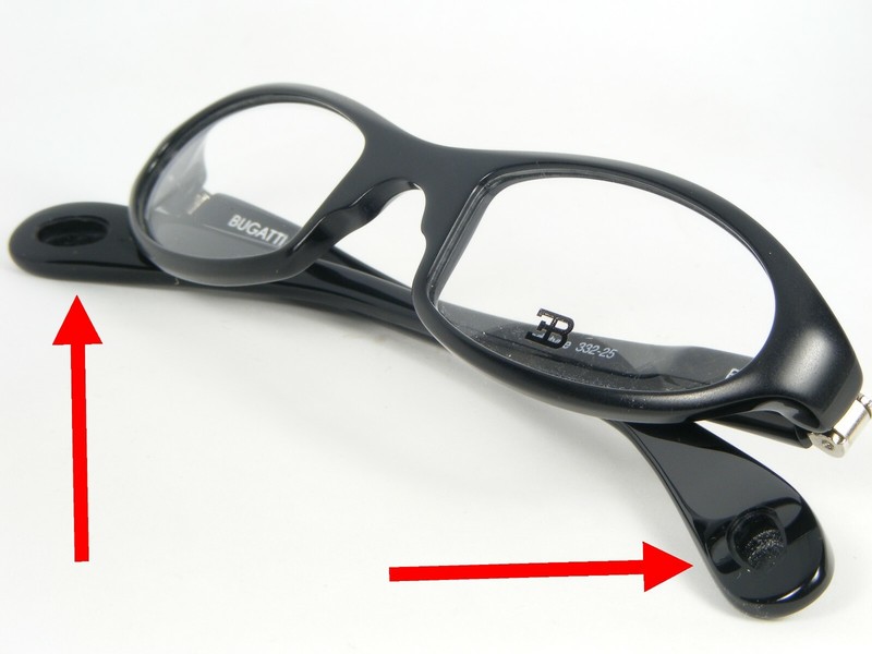 BUGATTI ETTORE Odotype 332 25 MATTE BLACK EYEGLASSES GLASSES 47-20-140mm (NOTES) gallery