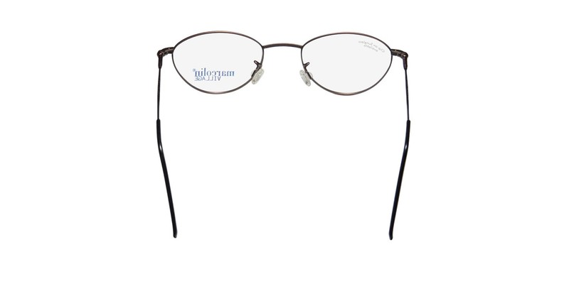 NEW MARCOLIN VILLAGE 47 6395 EYEWEAR RETRO UNISEX DESIGNER BROWN ITALY 54 METAL gallery
