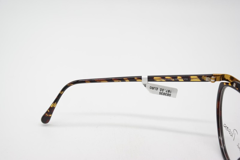 Vintage Glasses Paloma Picasso 3753 10 Gold Brown Oval Eyeglass Frame gallery