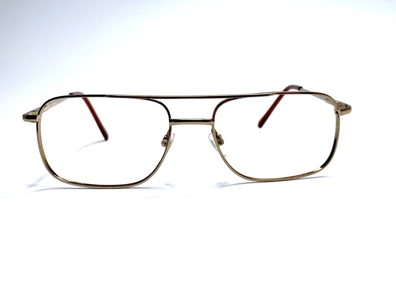 VTG Oliver Winston Gold Rectangular Glasses Gold Flexible Temple OW 92 53 17 140