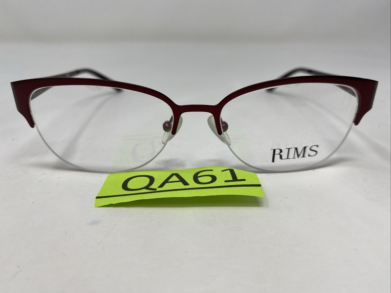 Rims Eyewear R3 1069 Burgundy 51-16-135 Metal Half Rim Eyeglasses Frame QA61 gallery