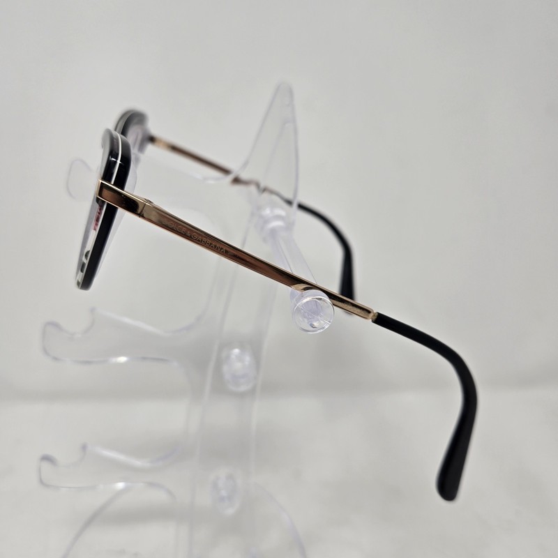 Dolce & Gabbana DG3325 3250 Womens Black/Rose Print Eyeglasses FRAMES ONLY 52/17 gallery