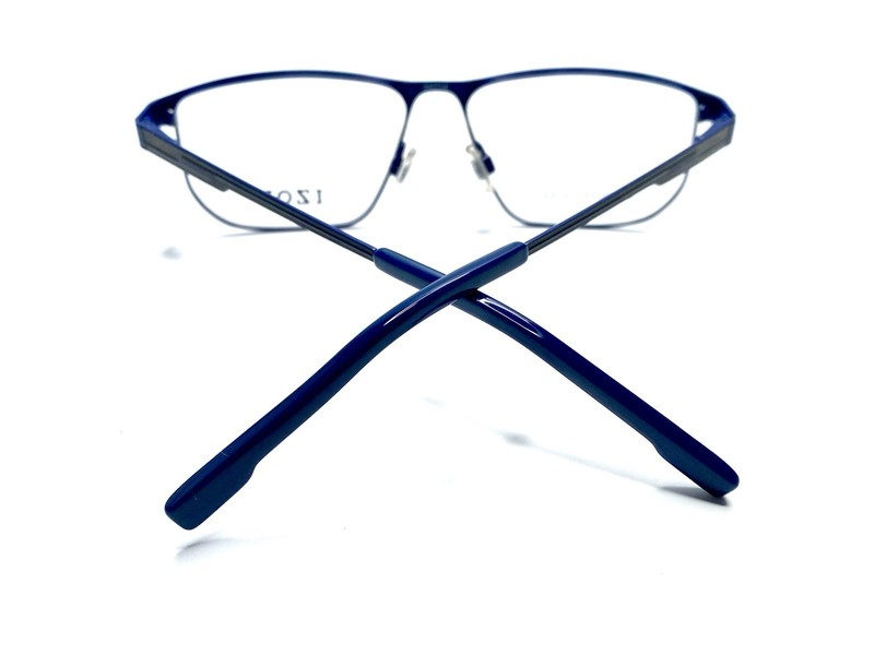 NEW IZOD Black Blue Matte Rectangular Glasses Temples IZ 2112 54 14 145 gallery