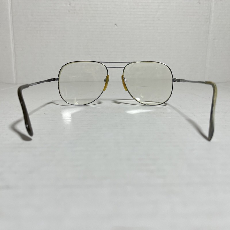 Vintage Neostyle College 28/896 Eyeglasses Silver Metal Frames Magnified Lens gallery