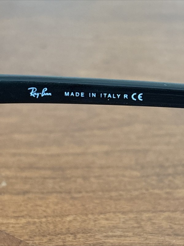 Ray-Ban Clubmaster Eyeglasses Glasses Optical RB 3016 Gold & Black Made in Italy gallery
