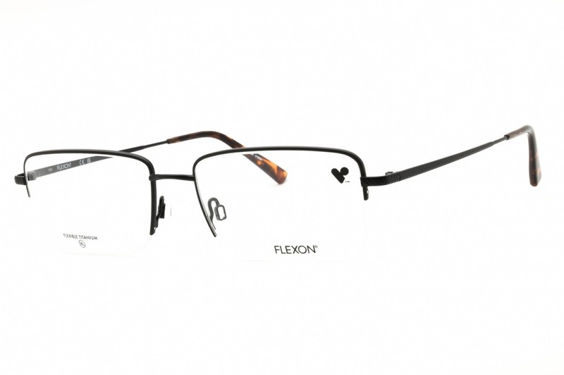 Flexon FLEXON H6073 002 Satin Black 59mm Eyeglasses New Authentic