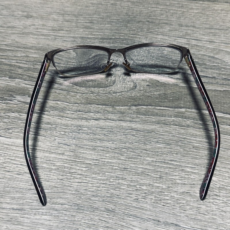 Kate Spade New York Eyeglass Frames Womens 53-15-135 Brown Half Rim Floral gallery