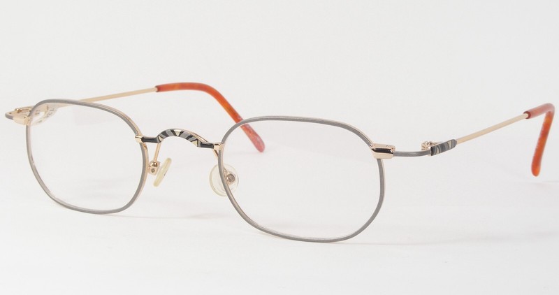 Optik Fleckenstein 203 2 Silver-Grey /Gold /Black UNIQUE EYEGLASSES 46-25-140mm gallery