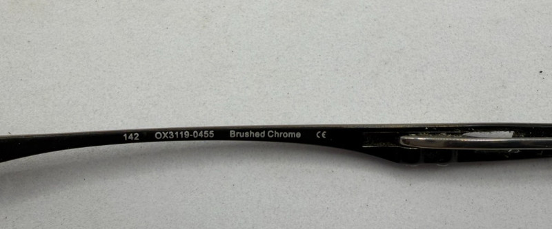 OAKLEY FRAMES ONLY EYEGLASSES OX3119-0455 HALF SHOCK BRUSHED CHROME 51-18-142 gallery