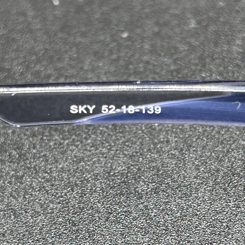 St. Moritz Cyber 895 Half-Rim Eyeglasses Frame Blue Sky 52-18-139 Used gallery