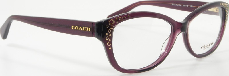 COACH HC 6076 5043 Purple / Gold Acetate Eyeglasses Glasses Frame 53-15-135 New gallery