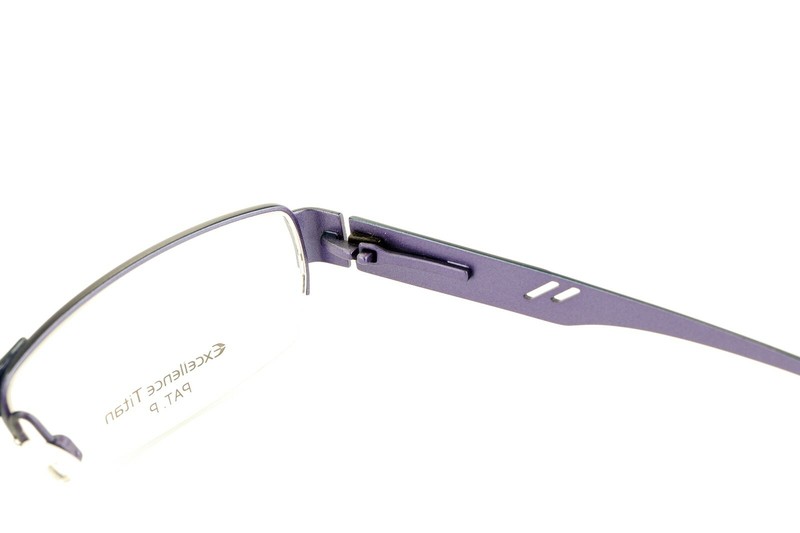AD LIB AB3201 BL Matte Blue 52-17-140 Half Rim Eyeglasses Flex TITAN +Case G240 gallery