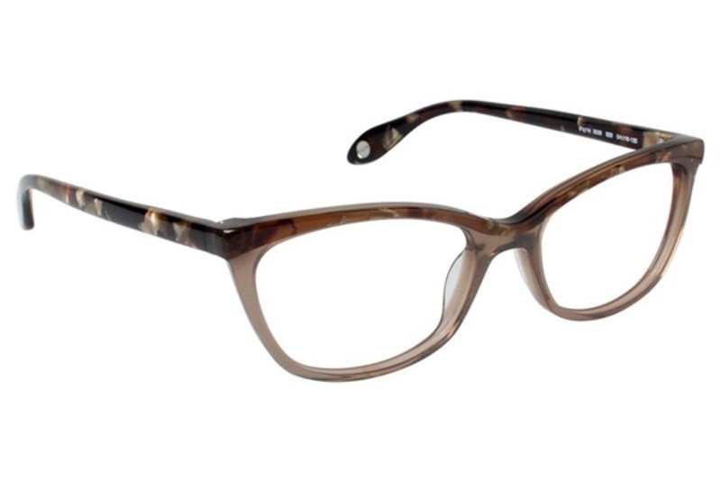 FYSH 3526 920 Grey Tortoise Plastic Optical Eyeglasses Frame 54-18-135 Cat Eye A