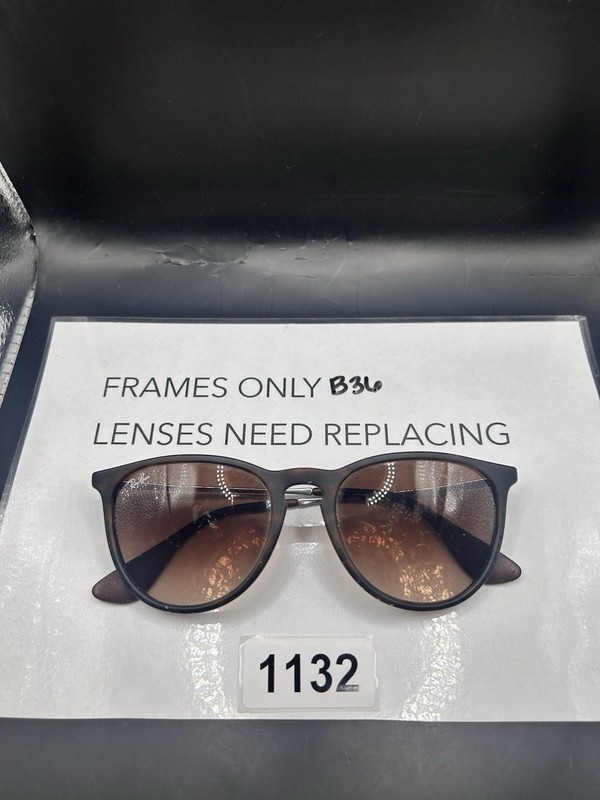 RAY-BAN RB4171 ERIKA 865/13 Matte Brown Sunglass/Eyeglass Frame Only 54-18-145