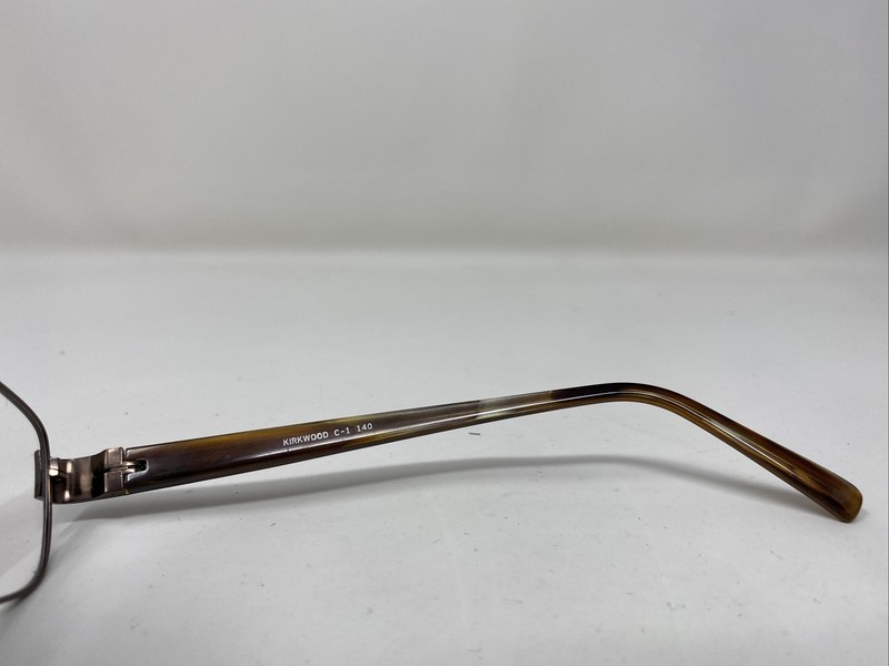 PRIORITY EYEGLASSES FRAME KIRKWOOD C-1 56-18-140 BROWN FULL RIM EZ36 gallery