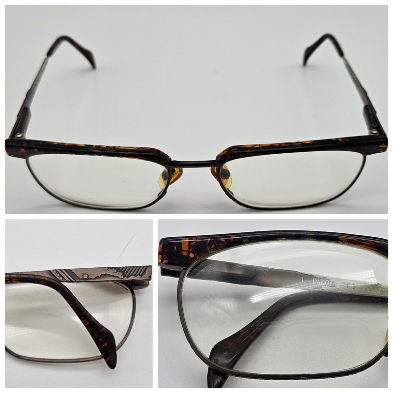 Dakota Smith Eyeglasses Frames Brown 1965 52-18-145 Los Angeles USA Unisex