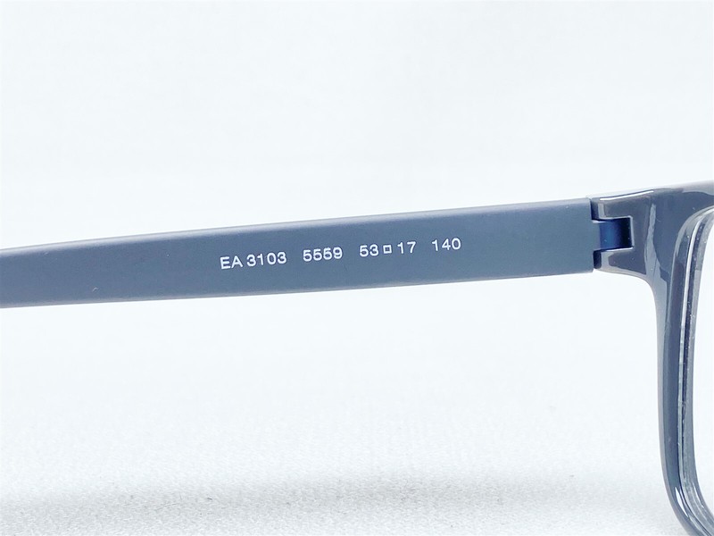 NEW Emporio Armani EA3103 5559 Mens Grey Rectangle Eyeglasses Frames 53/17~140 gallery