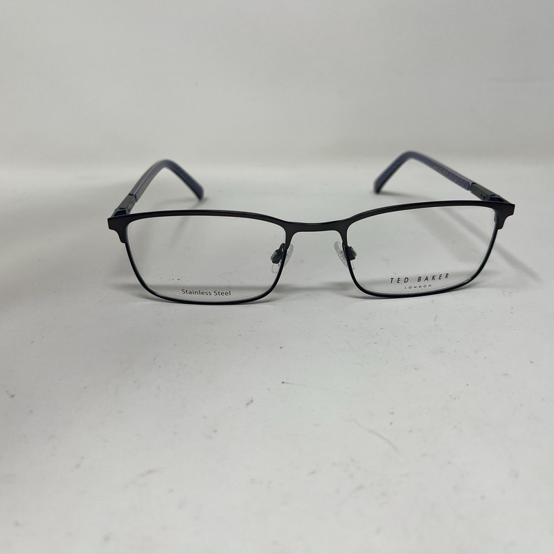TED BAKER EYEWEAR TM5-8 DARK GUNMETAL 54-19-145 B:34 FLEX HINGE EYEGLASSES F169 gallery