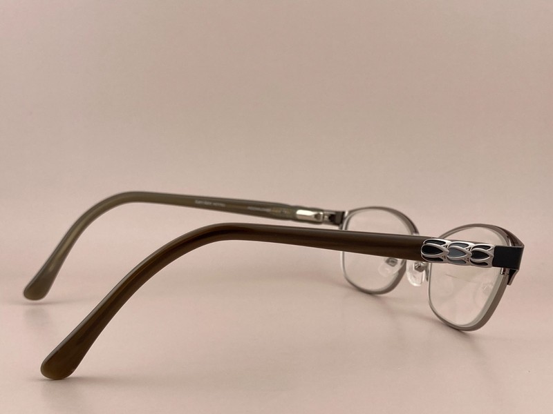 Karen Kane Petites Eyeglasses Frame Moonflower 49-15-135 Black Silver Full Rim gallery