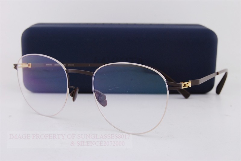 Brand New MYKITA Eyeglass Frames TARO 122 Gold/Dark Brown For Men Women 47mm