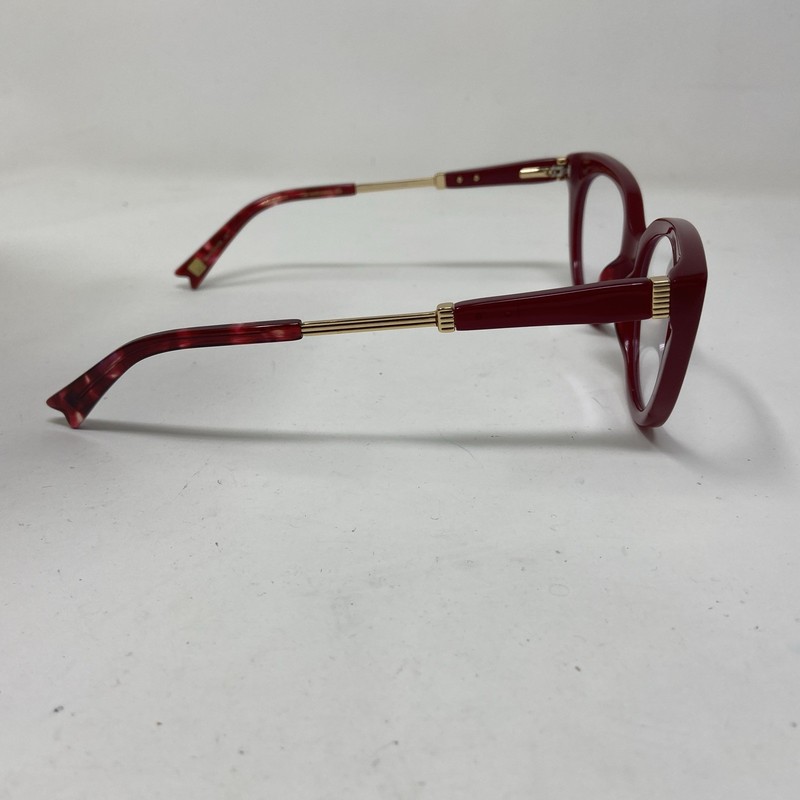 Coco And Breezy CB MARIANNA 108 54-18-145 Red Gold Flex Hinge CATEYE 358G gallery