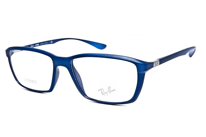 Ray Ban RB 7018 5207 LITEFORCE Matte Blue size 54/16/145 Made in Italy Eyeglass