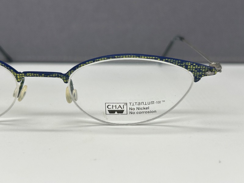 Chai Eyeglasses Frames woman Oval Grey Multicoloured Titanium Angular Titan TL 1 gallery